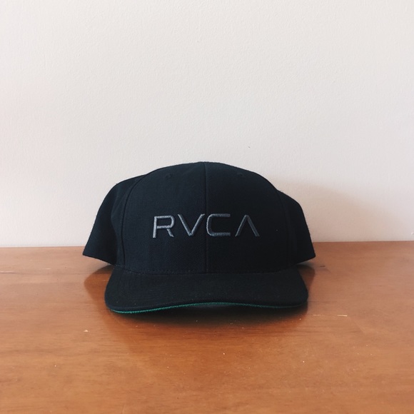 rvca black snapback